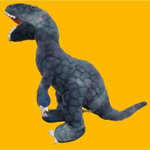 Jurassic World Plush Tyrannosaurus Rex Dinosaur Toy Blue & Gray 12 Inches
